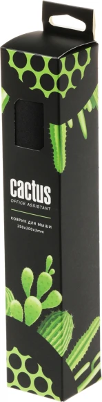 Коврик для мыши Cactus Black черный 250x200x3мм (CS-MPC-D01S)