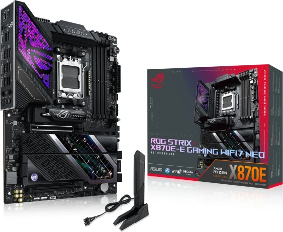 Материнская плата Asus ROG STRIX B850-A GAMING WIFI7 NEO Socket AM5 AMD B850 4xDDR5 ATX AC`97 8ch(7.1) 5Gigabit RAID+HDMI Материнская плата Asus ROG STRIX B850-A GAMING WIFI7 NEO Socket AM5 AMD B850 4xDDR5 ATX AC`97 8ch(7.1) 5Gigabit RAID+HDMI