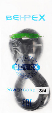 Кабель IEC C5 (3-pin) Евровилка 3м Кабель IEC C5 (3-pin) Евровилка 3м