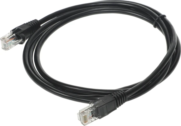 Патч-корд Buro UTP 4 пары cat.5E CCA molded 1.5м черный RJ-45 (m)-RJ-45 (m)