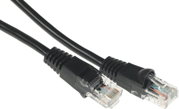 Патч-корд Buro UTP 4 пары cat.5E CCA molded 1.5м черный RJ-45 (m)-RJ-45 (m)
