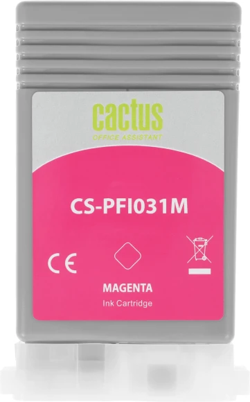 Картридж струйный Cactus CS-PFI031M PFI-031M пурп.пигм. (55мл) для Canon imagePROGRAF TM-240/340 с чипом