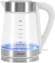 Чайник электрический Vitek VT-WK1030 1.7л. 2200Вт белый/серебристый корпус: стекло