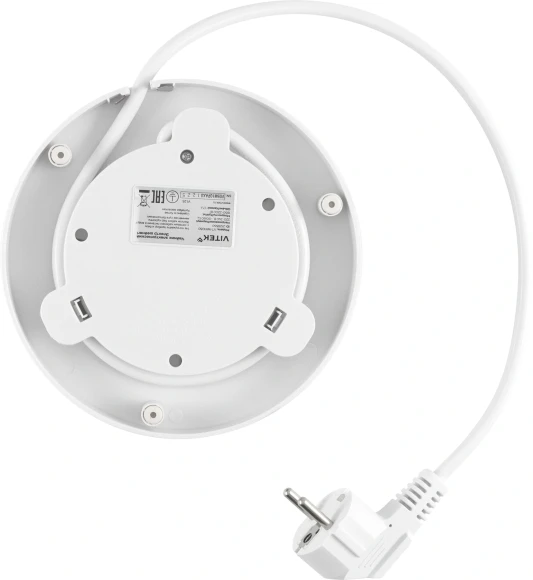 Чайник электрический Vitek VT-WK1030 1.7л. 2200Вт белый/серебристый корпус: стекло