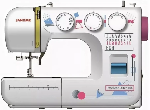Швейная машина Janome Excellent Stitch 18A белый Швейная машина Janome Excellent Stitch 18A белый