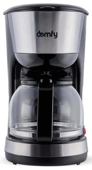Кофеварка капельная Domfy metal DSM-CM301 1000Вт черный/серебристый