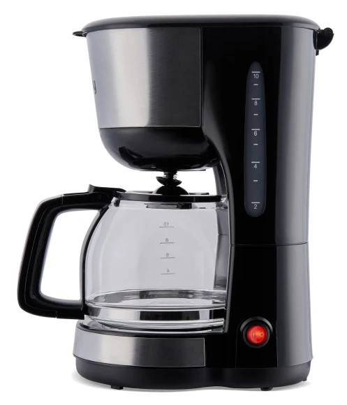 Кофеварка капельная Domfy metal DSM-CM301 1000Вт черный/серебристый