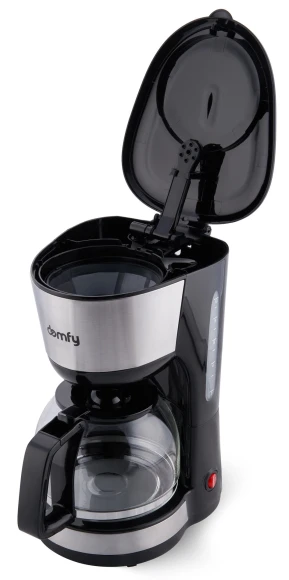 Кофеварка капельная Domfy metal DSM-CM301 1000Вт черный/серебристый
