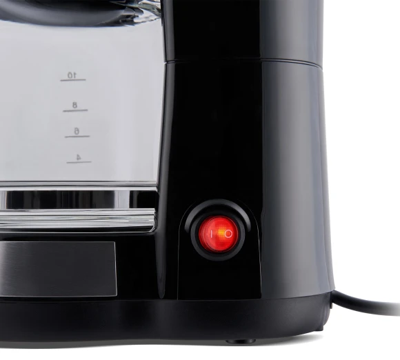 Кофеварка капельная Domfy metal DSM-CM301 1000Вт черный/серебристый