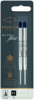 Стержень шариковый Parker QuinkFlow Z08 (1950372) M 1мм черные чернила блистер (2шт)