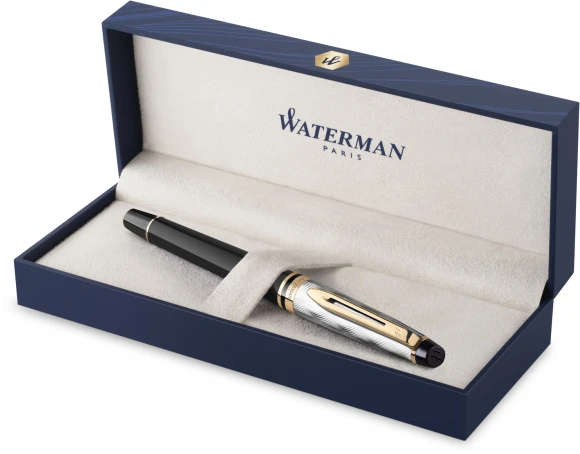 Ручка перьев. Waterman Reflections of Paris Expert DeLuxe (2200840) Black GT M подар.кор. Ручка перьев. Waterman Reflections of Paris Expert DeLuxe (2200840) Black GT M подар.кор.