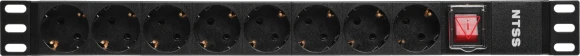 Блок распределения питания NTSS NTSS-PDU-DA1015 гор.размещ. 8xSchuko базовые 10A C14