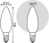 Лампа филам. Gauss Filament 5Вт цок.:E14 свеча 220B св.свеч.бел.нейт. (упак.:1шт) (103201205)