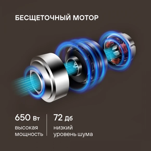 Пылесос Rondell RDE-2070 650Вт серебристый/серый Пылесос Rondell RDE-2070 650Вт серебристый/серый