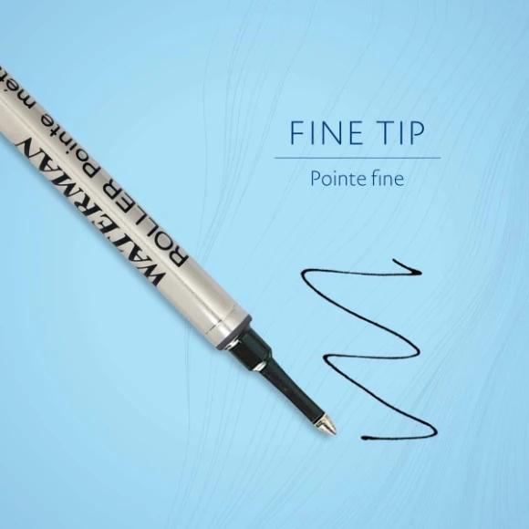 Стержень роллер Waterman (1964019) F 0.5мм черные чернила блистер