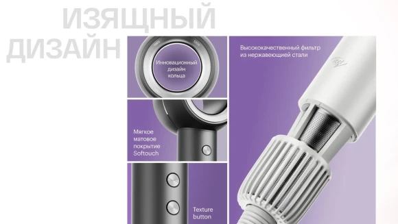 Фен Itel IHD-73 1300Вт серый Фен Itel IHD-73 1300Вт серый