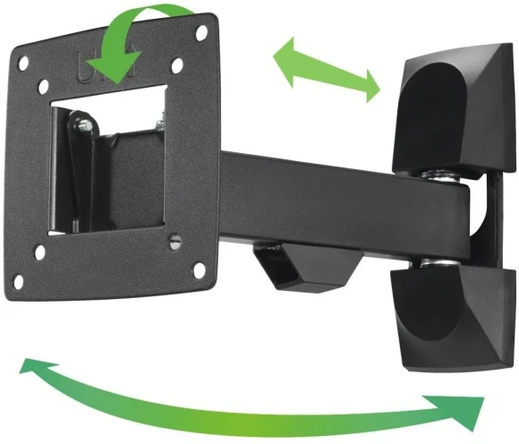 Кронштейн для телевизора Hama 00220820 черный 10"-26" макс.15кг настенный поворот и наклон Кронштейн для телевизора Hama 00220820 черный 10"-26" макс.15кг настенный поворот и наклон