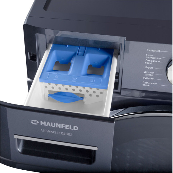 Стиральная машина Maunfeld MFWM1410SB02 класс: A+++ загр.фронтальная макс.:10кг темно-серебристый инвертор Стиральная машина Maunfeld MFWM1410SB02 класс: A+++ загр.фронтальная макс.:10кг темно-серебристый инвертор