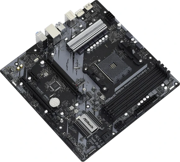 Материнская плата Asrock B550M PHANTOM GAMING 4 Soc-AM4 AMD B550 4xDDR4 mATX AC`97 8ch(7.1) GbLAN RAID+HDMI+DP Материнская плата Asrock B550M PHANTOM GAMING 4 Soc-AM4 AMD B550 4xDDR4 mATX AC`97 8ch(7.1) GbLAN RAID+HDMI+DP