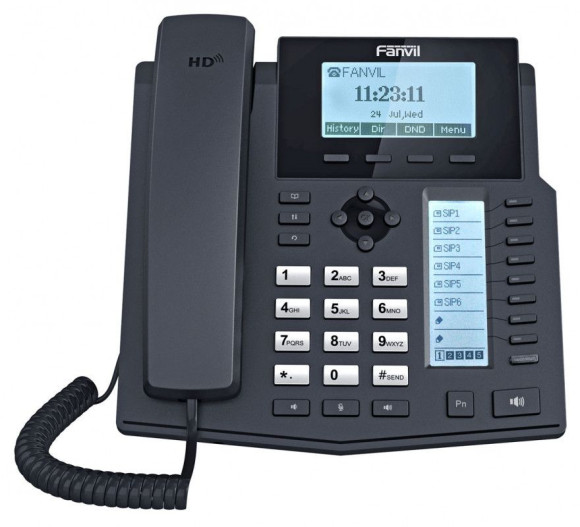 Телефон IP Fanvil X5U черный