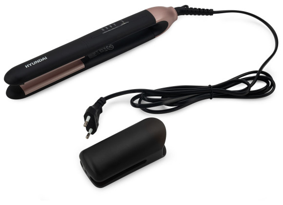 Выпрямитель Hyundai H-HS1272 40Вт черный макс.темп.:200С покрытие:керамико-турмалиновое