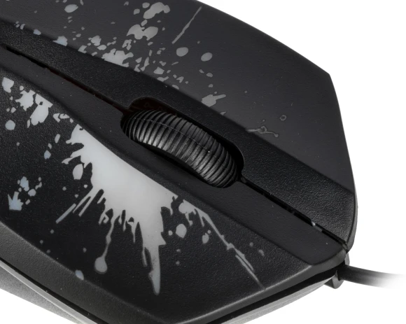 Мышь Оклик 399M STIGMA черный оптическая 1200dpi USB для ноутбука 3but (1175321)