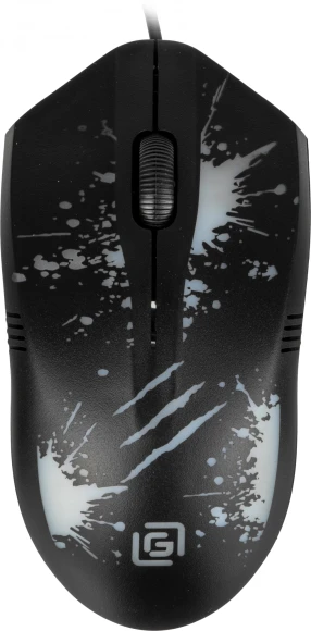 Мышь Оклик 399M STIGMA черный оптическая 1200dpi USB для ноутбука 3but (1175321)