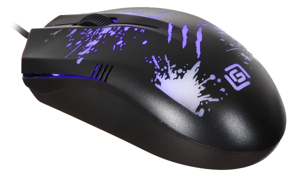 Мышь Оклик 399M STIGMA черный оптическая 1200dpi USB для ноутбука 3but (1175321)