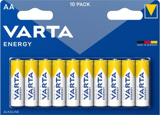 Батарея Varta Energy LR6 BL10 Alkaline AA (10шт) блистер Батарея Varta Energy LR6 BL10 Alkaline AA (10шт) блистер