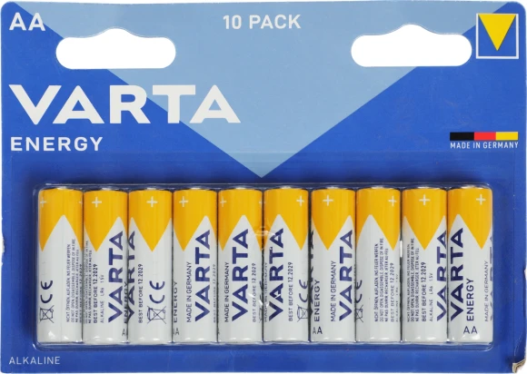 Батарея Varta Energy LR6 BL10 Alkaline AA (10шт) блистер Батарея Varta Energy LR6 BL10 Alkaline AA (10шт) блистер