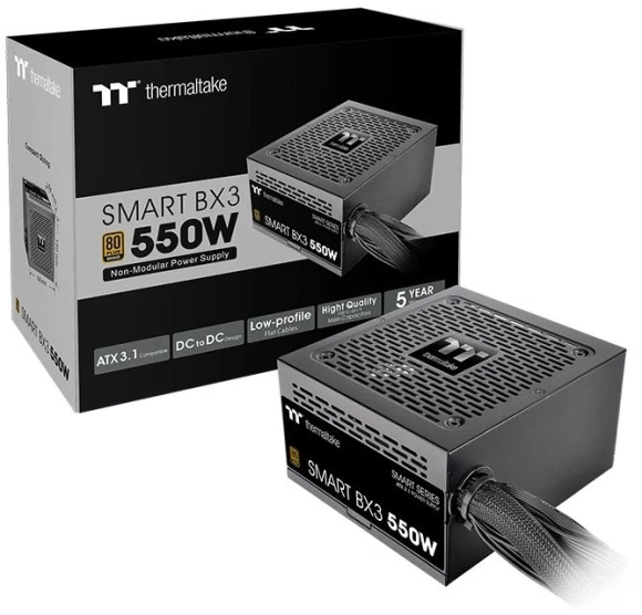 Блок питания Thermaltake ATX 550W Smart BX3 80+ bronze (20+4pin) APFC 120mm fan 4xSATA RTL