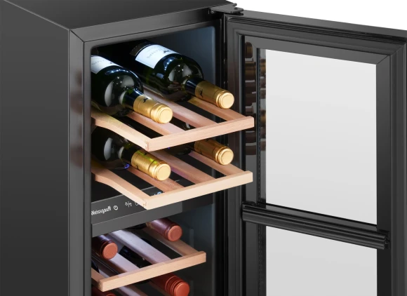 Винный шкаф Weissgauff WWCI-16 DB DualZone 1-нокамерн. черный глянц. (438723) Винный шкаф Weissgauff WWCI-16 DB DualZone 1-нокамерн. черный глянц. (438723)