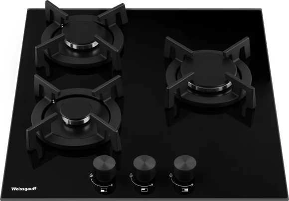 Газовая варочная поверхность Weissgauff HG 453 BGV черный