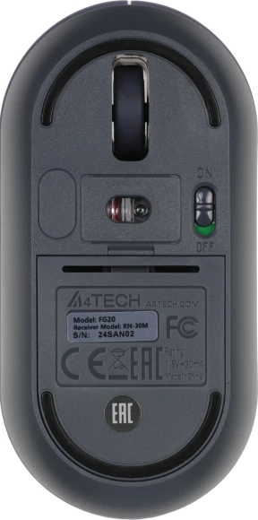 Мышь A4Tech Fstyler FG20 пепельный/синий оптическая 2000dpi беспров. USB для ноутбука 4but (FG20 ASH BLUE) Мышь A4Tech Fstyler FG20 пепельный/синий оптическая 2000dpi беспров. USB для ноутбука 4but (FG20 ASH BLUE)