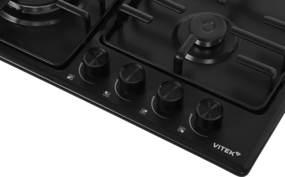 Газовая варочная поверхность Vitek VGH 6410W MBK черный матовый