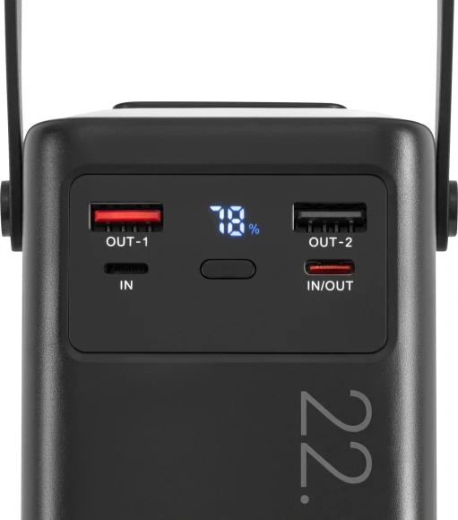 Мобильный аккумулятор Digma DGPF30B 30000mAh QC3.0/PD3.0 22.5W 3A 4xUSB-A/2xUSB-C черный (DGPF30B22PBK)