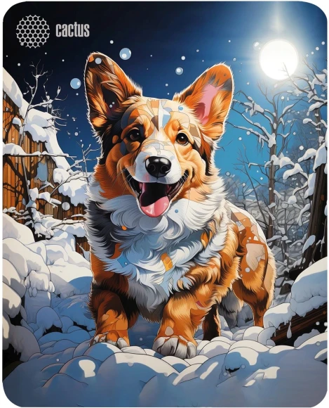 Коврик для мыши Cactus Corgi рисунок 300x250x3мм (CS-MP-D13M)