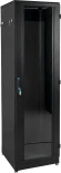 Шкаф серверный ЦМО (ШТК-М-42.6.10-1ААА-9005) напольный 42U 600x1000мм пер.дв.стекл задн.дв.стал.лист 2 бок.пан. направл.под закл.гайки 1010кг черный 855мм 133кг 180град. 2030мм IP20