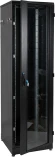 Шкаф серверный ЦМО (ШТК-М-42.6.10-1ААА-9005) напольный 42U 600x1000мм пер.дв.стекл задн.дв.стал.лист 2 бок.пан. направл.под закл.гайки 1010кг черный 855мм 133кг 180град. 2030мм IP20