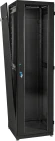 Шкаф серверный ЦМО (ШТК-М-42.6.10-1ААА-9005) напольный 42U 600x1000мм пер.дв.стекл задн.дв.стал.лист 2 бок.пан. направл.под закл.гайки 1010кг черный 855мм 133кг 180град. 2030мм IP20