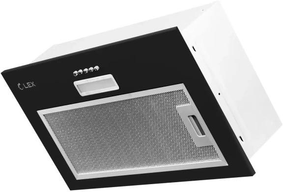 Вытяжка встраиваемая Lex GS Bloc LIGHT 600 черный управление: кнопочное (1 мотор) Вытяжка встраиваемая Lex GS Bloc LIGHT 600 черный управление: кнопочное (1 мотор)