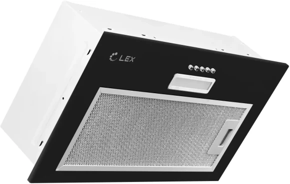 Вытяжка встраиваемая Lex GS Bloc LIGHT 600 черный управление: кнопочное (1 мотор) Вытяжка встраиваемая Lex GS Bloc LIGHT 600 черный управление: кнопочное (1 мотор)