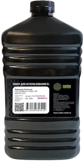 Тонер Cactus CS-TSGHPBK-500 черный флакон 500гр. для принтера Samsung Universal CLP-K300A/CLT-K404; HP W2070/1/2/3 Тонер Cactus CS-TSGHPBK-500 черный флакон 500гр. для принтера Samsung Universal CLP-K300A/CLT-K404; HP W2070/1/2/3