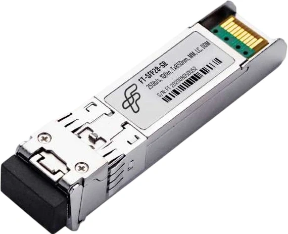 Трансивер Future Technologies FT-SFP28-SR-10/25G оптич. SFP28 MM 10/25Гбит/с Tx:850нм Rx:850нм до 0.1км Трансивер Future Technologies FT-SFP28-SR-10/25G оптич. SFP28 MM 10/25Гбит/с Tx:850нм Rx:850нм до 0.1км