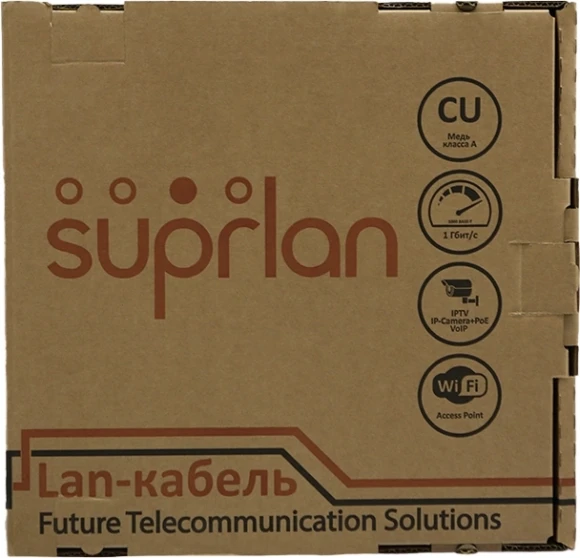 Кабель сетевой информационный Suprlan Premium 01-1032-1 кат.5E FTP 4 пары 24AWG LSZH внутренний 305м серый Кабель сетевой информационный Suprlan Premium 01-1032-1 кат.5E FTP 4 пары 24AWG LSZH внутренний 305м серый