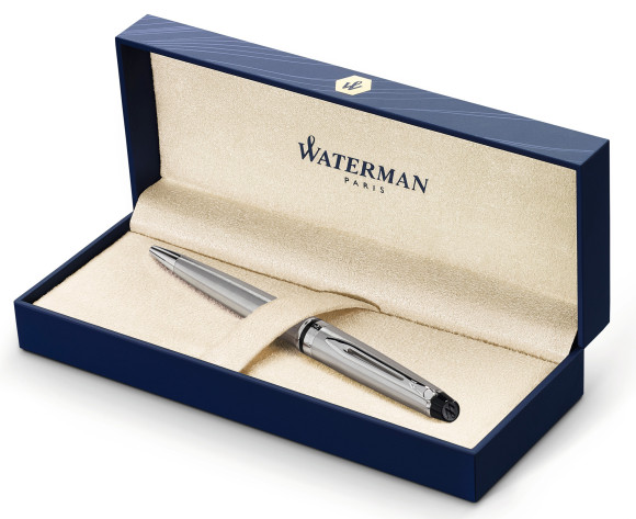 Ручка шариков. Waterman Expert 3 (S0952100) Stainless Steel CT M син. черн. подар.кор. сменный стержень 1стерж. кругл. 1цв. Ручка шариков. Waterman Expert 3 (S0952100) Stainless Steel CT M син. черн. подар.кор. сменный стержень 1стерж. кругл. 1цв.
