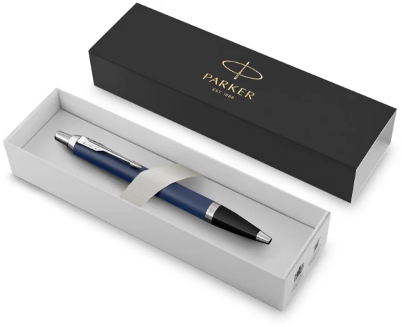 Ручка шариков. Parker IM Core K321 (1931668) Matte Blue CT M син. черн. подар.кор.
