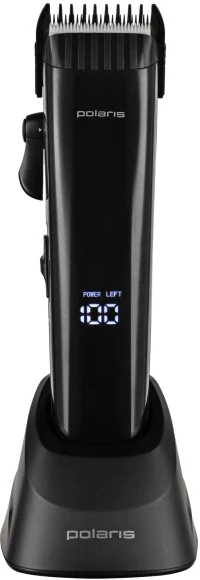 Машинка для стрижки Polaris PHC 2500 черный 3Вт (насадок в компл:6шт)