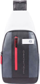 Рюкзак слинг Piquadro Urban CA4536UB00/GRN серый/черный кожа Рюкзак слинг Piquadro Urban CA4536UB00/GRN серый/черный кожа