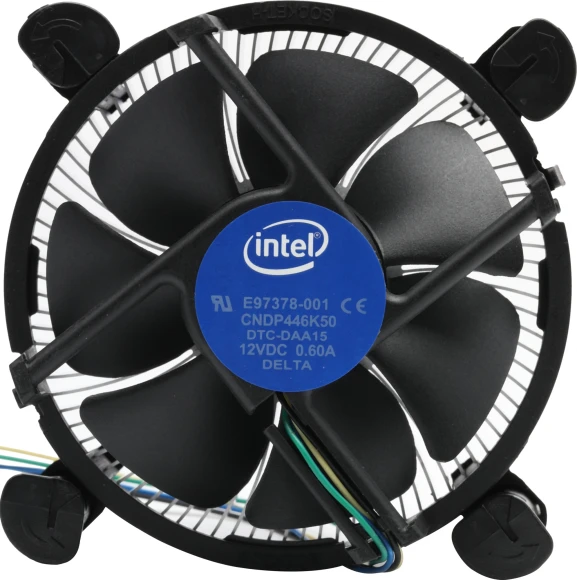 Устройство охлаждения(кулер) Intel E97378 Soc-1151/1200 черный 4-pin 18-38dB Al+Cu 95W 240gr brown box Устройство охлаждения(кулер) Intel E97378 Soc-1151/1200 черный 4-pin 18-38dB Al+Cu 95W 240gr brown box